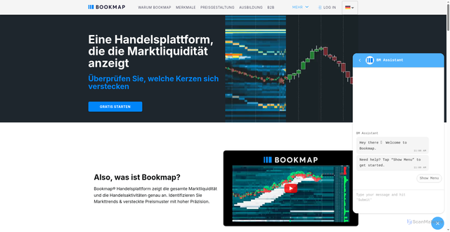 Security scan screenshot of https://bookmap.com