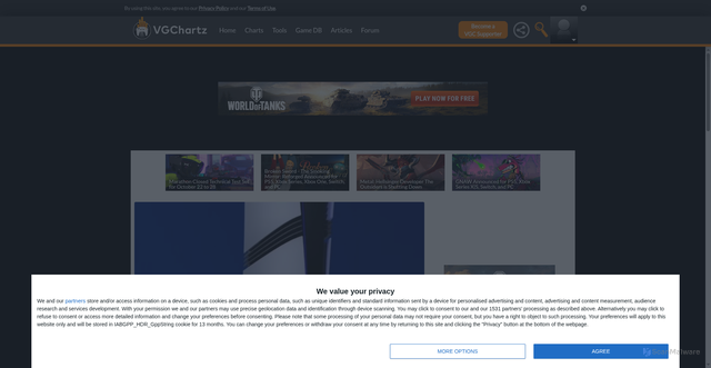 Security scan screenshot of https://www.vgchartz.com/article/465920/ps5-pro-refurbed-console-on-sale-for-620-on-amazon/