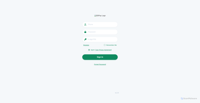 Security scan screenshot of http://www.ddpay-support-help-line45.vercel.app/