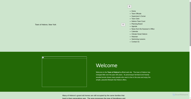 Security scan screenshot of https://www.hebronny.gov/