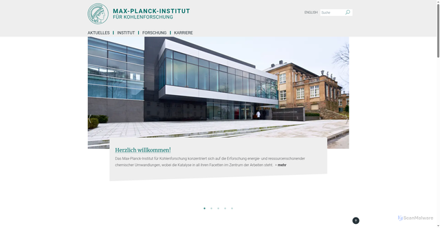 Security scan screenshot of https://www.kofo.mpg.de/