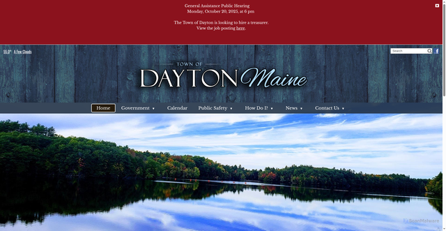 Security scan screenshot of https://www.dayton-me.gov/