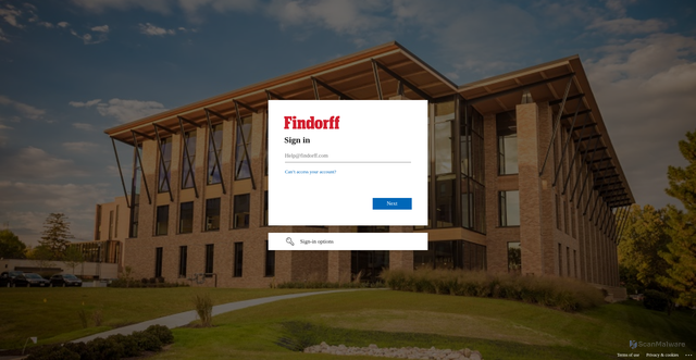 Security scan screenshot of https://jhfindorffson.samanage.com