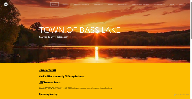 Security scan screenshot of https://www.basslakewi.gov/