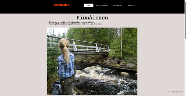 Security scan screenshot of https://finnaleden.se