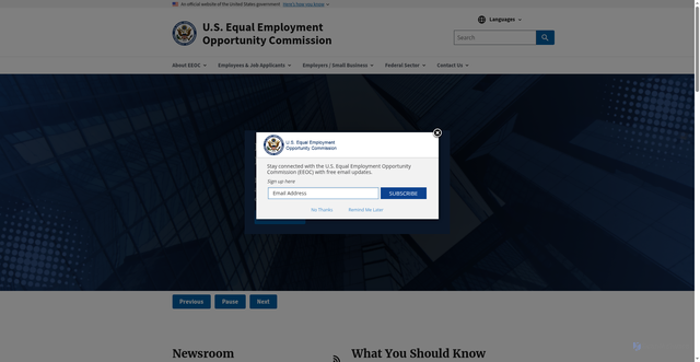 Security scan screenshot of https://www.eeoc.gov/