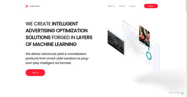 Security scan screenshot of https://audiencerun.com