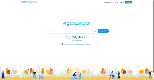Security scan screenshot of https://www.goodsearch.com/
