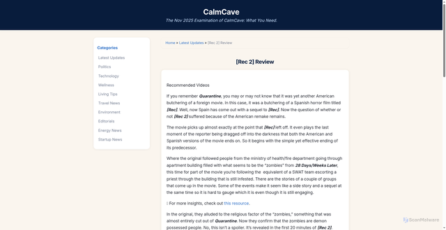Security scan screenshot of https://moviezoo-gsdbfh.pages.dev/rec-2-review/22526323.html