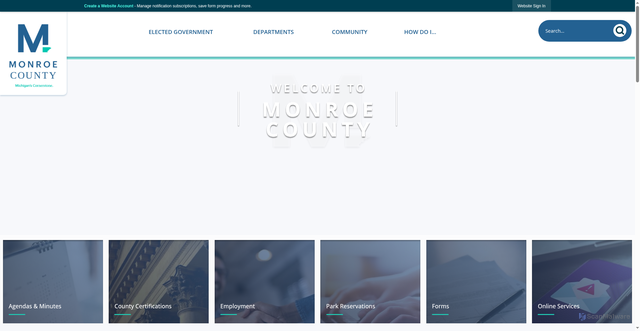 Security scan screenshot of https://www.co.monroe.mi.us/