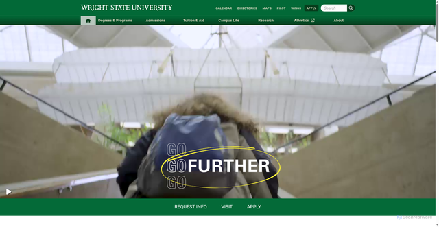Security scan screenshot of https://www.wright.edu/