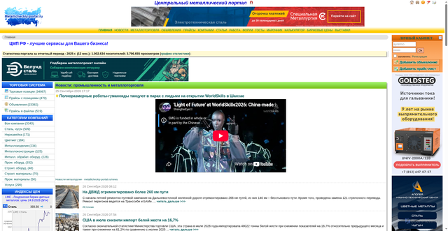 Security scan screenshot of https://metallicheckiy-portal.ru