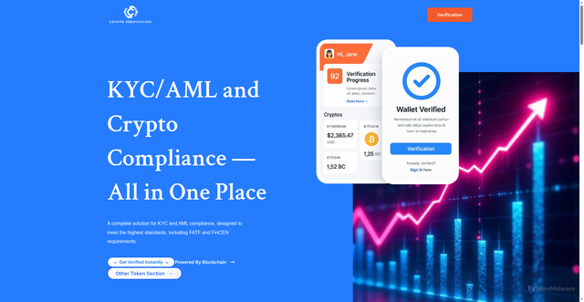 Security scan screenshot of http://cryptoverification.io/