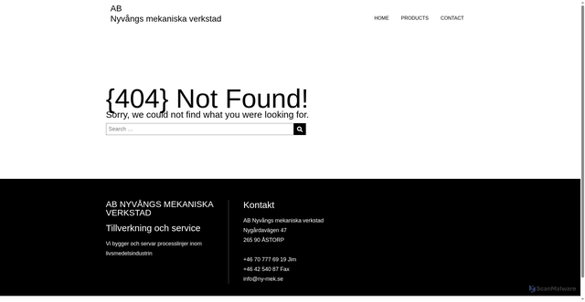 Security scan screenshot of https://ny-mek.se