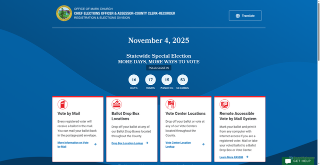Security scan screenshot of https://smcacre.gov/november-4-2025
