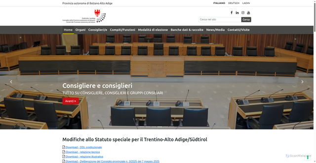 Security scan screenshot of https://www.consiglio-bz.org