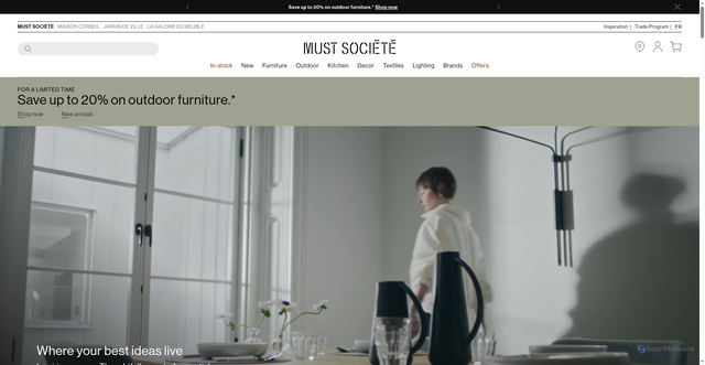 Security scan screenshot of https://mustsociete.com