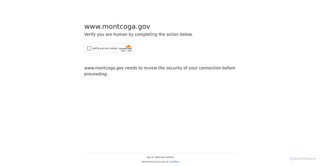 Security scan screenshot of https://www.montcoga.gov/