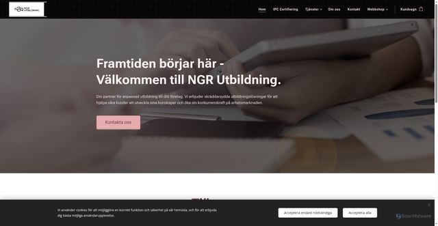 Security scan screenshot of https://ngrutbildning.se