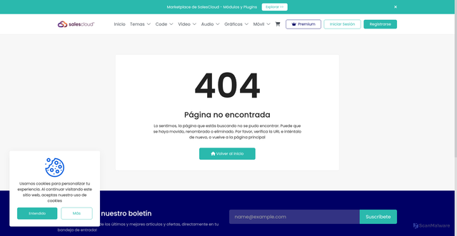 Security scan screenshot of https://salescloud.shop/items/cloudflare-turnstile-for-woocommerce-and-wordpress/1183