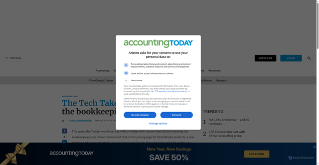 Security scan screenshot of https://www.accountingtoday.com/opinion/has-intuit-entered-the-bookkeeping-space