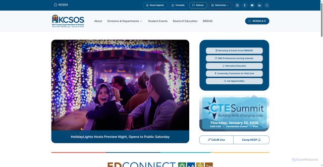 Security scan screenshot of https://kern.org/