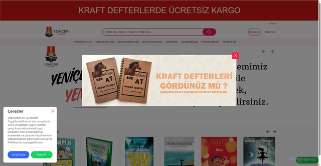 Security scan screenshot of https://www.yenicerikitabevi.com