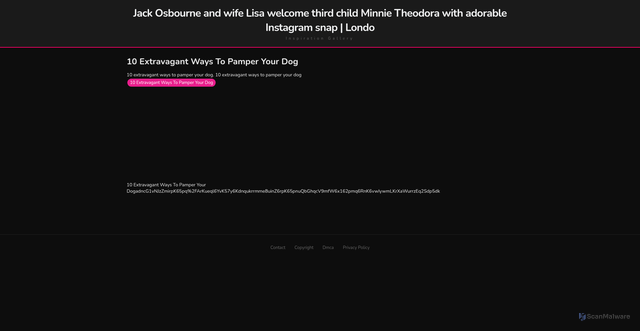Security scan screenshot of https://lockermoneysitus-dp7zs9cijzj2.edgeone.app/10-extravagant-ways-to-pamper-your-dog.html
