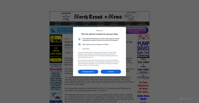 Security scan screenshot of https://www.ntxe-news.com/artman/publish/article_144176.shtml