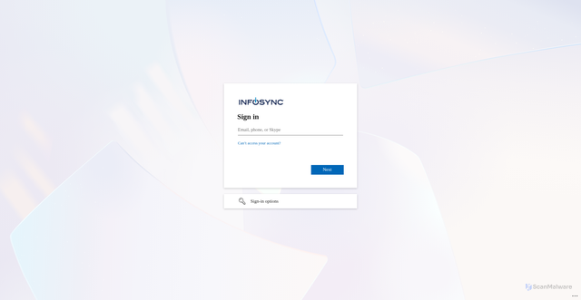 Security scan screenshot of https://issvc.sharepoint.com