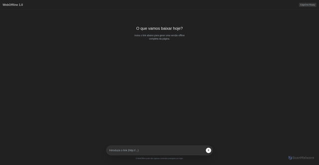 Security scan screenshot of https://offline-web-5sz6tzjrjn.edgeone.app/