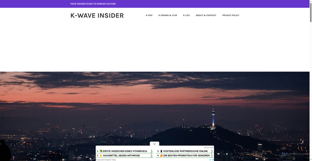 Security scan screenshot of https://kwaveinsider.com/tag/k-pop-grammy/