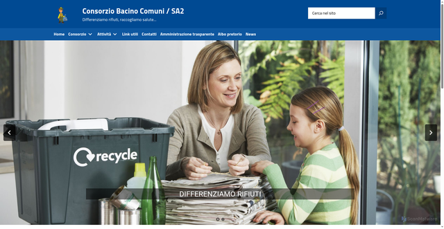 Security scan screenshot of https://www.consorziosa2.it/