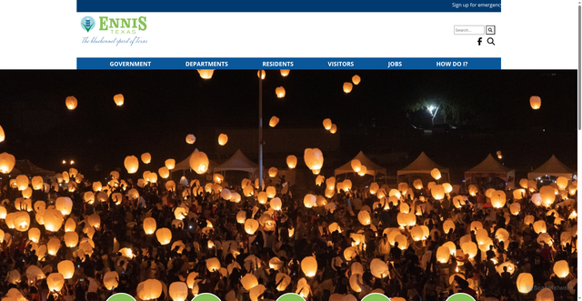 Security scan screenshot of https://www.ennistx.gov/