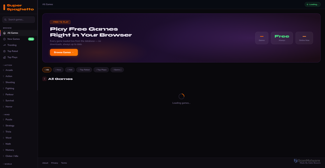 Security scan screenshot of https://spookyspaghetto-asq69m81b6.edgeone.app/