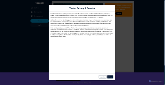 Security scan screenshot of https://www.tumblr.com/izi-game