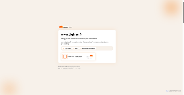 Security scan screenshot of https://www.diginas.fr/