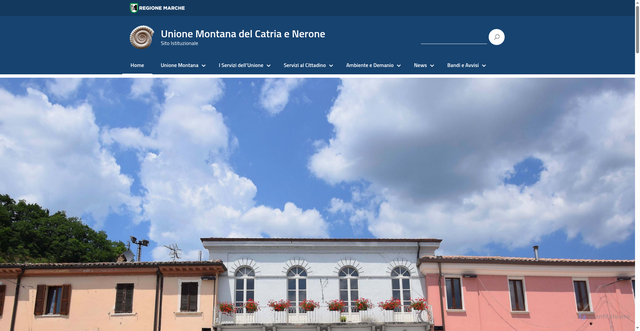 Security scan screenshot of https://unione.catrianerone.pu.it/