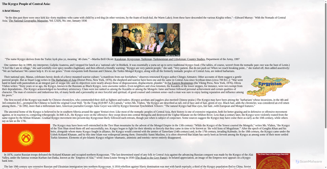 Security scan screenshot of https://www.kyrgyzmusic.com/kyrgyz_history.html