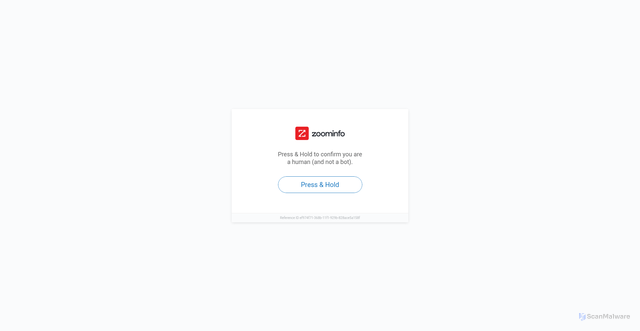 Security scan screenshot of https://www.zoominfo.com