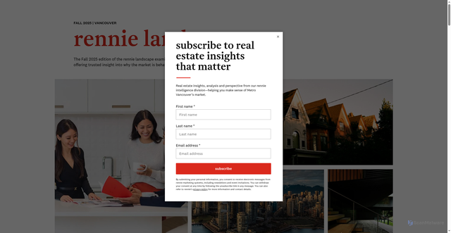 Security scan screenshot of https://landscape.rennie.com