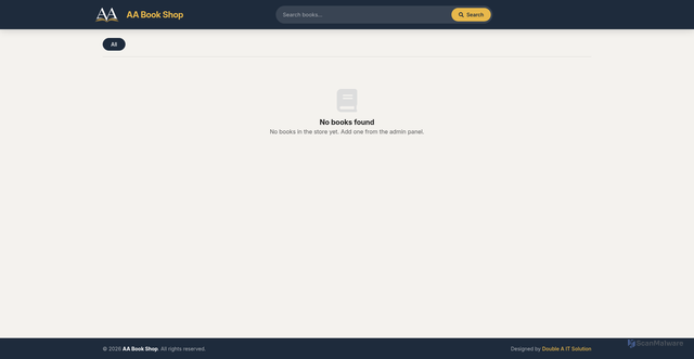 Security scan screenshot of http://aabookshop.pages.dev/