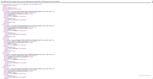 Security scan screenshot of https://dx-cdn-prod.nyc3.cdn.digitaloceanspaces.com
