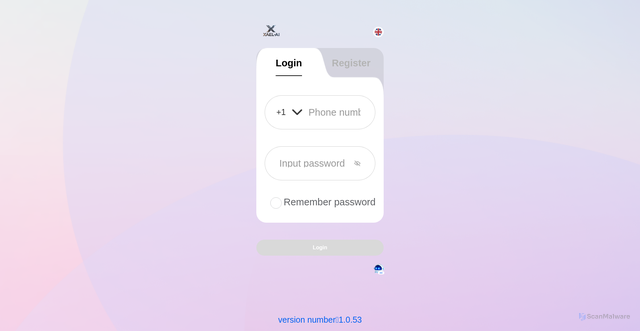 Security scan screenshot of https://xaazzp.com/