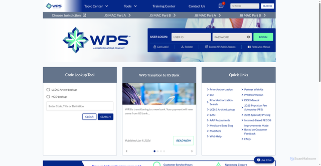 Security scan screenshot of https://wpsgha.com