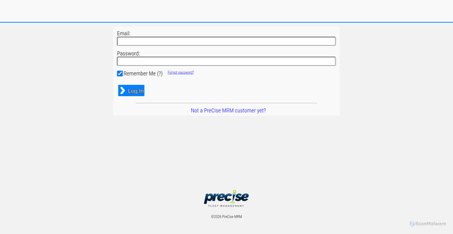 Security scan screenshot of https://myfleet.precisemrm.com