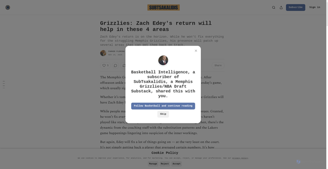 Security scan screenshot of https://subtsakalidis.substack.com/p/memphis-grizzlies-zach-edey-return-help-four-areas-nba?r=96zs&triedRedirect=true