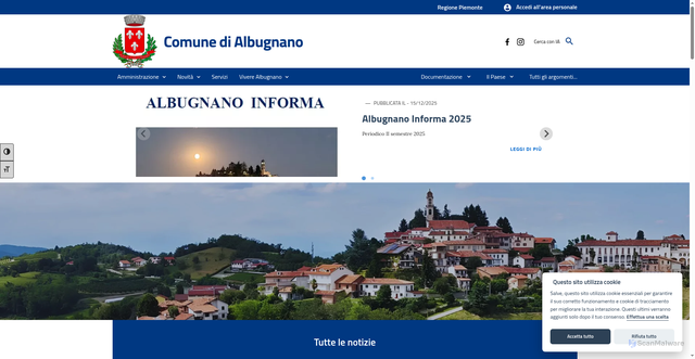Security scan screenshot of https://www.comune.albugnano.at.it/