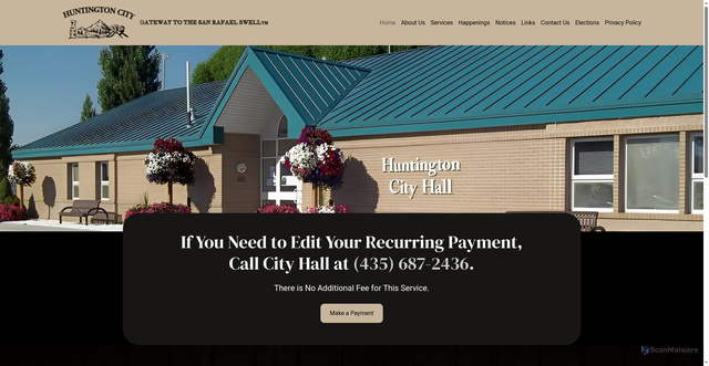 Security scan screenshot of https://huntingtonut.com/