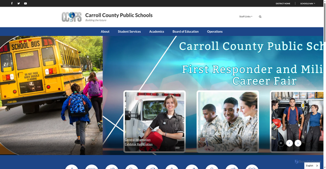 Security scan screenshot of https://carrollk12.org